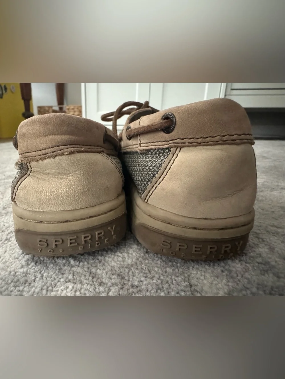 Sperry Kids Tan Boat Shoes sz 2
